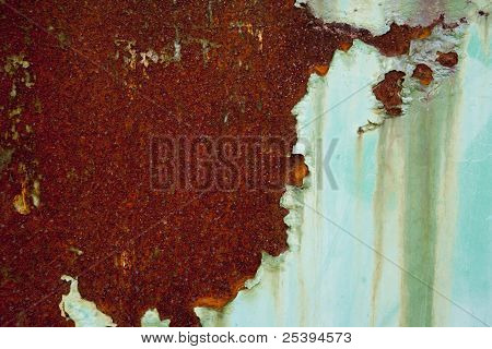 Rusty oranžová zblízka
