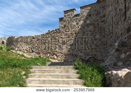 Peristera Fortress, Peshtera, Bulgaria - May 5, 2018: Ruins Of Ancient Byzantine Fortress The Perist