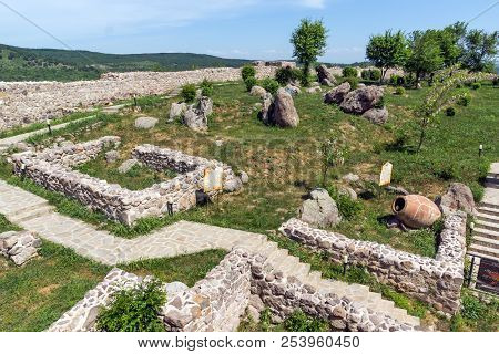 Peristera Fortress, Peshtera, Bulgaria - May 5, 2018: Ruins Of Ancient Byzantine Fortress The Perist