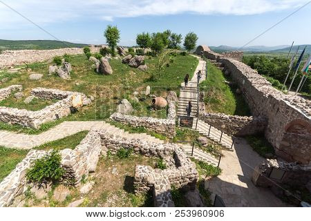 Peristera Fortress, Peshtera, Bulgaria - May 5, 2018: Ruins Of Ancient Byzantine Fortress The Perist