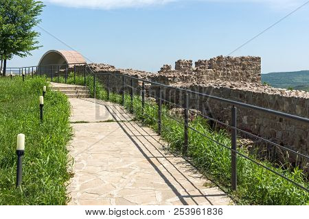 Peristera Fortress, Peshtera, Bulgaria - May 5, 2018: Ruins Of Ancient Byzantine Fortress The Perist