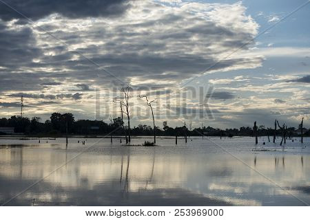 Cambodia Anlong Veng Ta Mok Lake Landscape