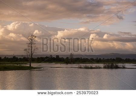 Cambodia Anlong Veng Ta Mok Lake Landscape