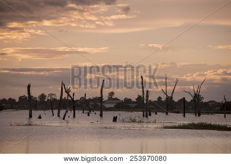 Cambodia Anlong Veng Ta Mok Lake Landscape