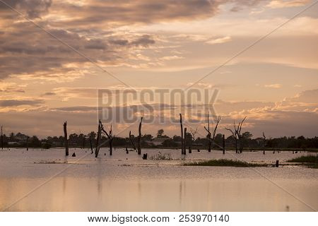 Cambodia Anlong Veng Ta Mok Lake Landscape