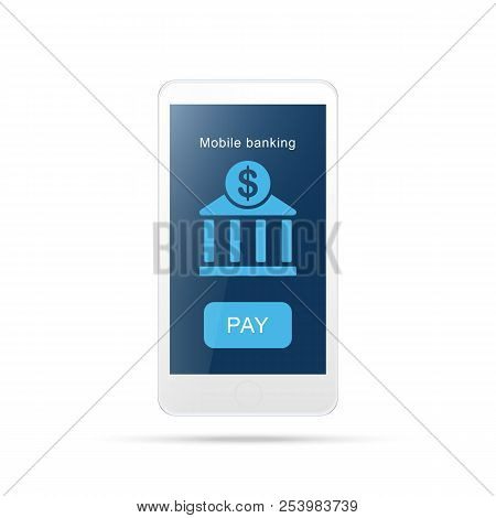 Mobile Payment , Online Shopping Concept.payment Mobile Icon