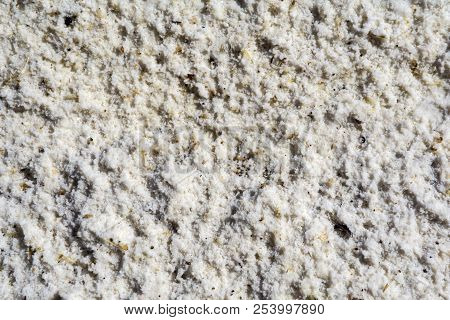 Background, Texture - Solidified Rock Salt On The Shore Of A Salt Pond