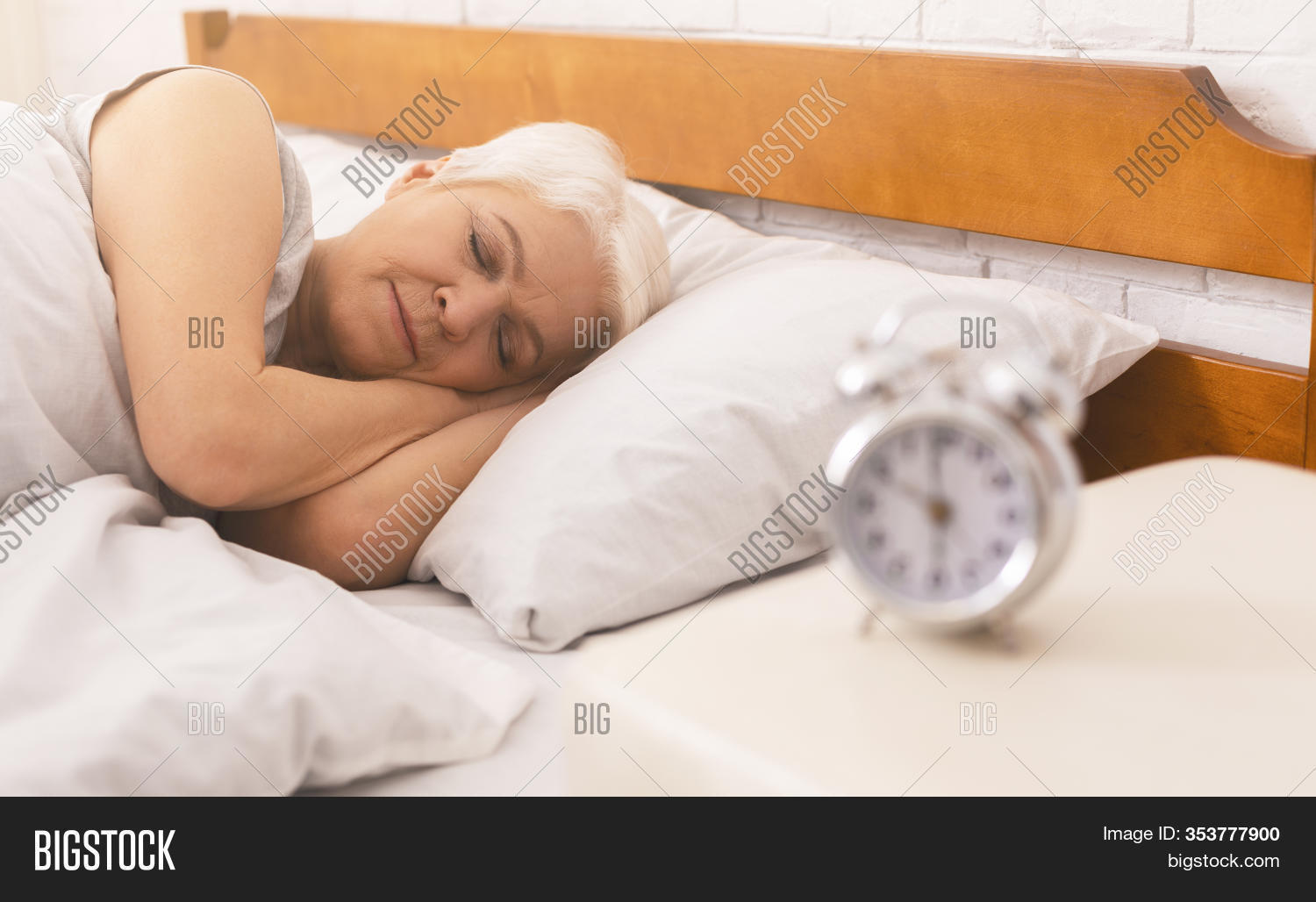 Bedtime. Senior Lady Image & Photo (Free Trial) Bigstock
