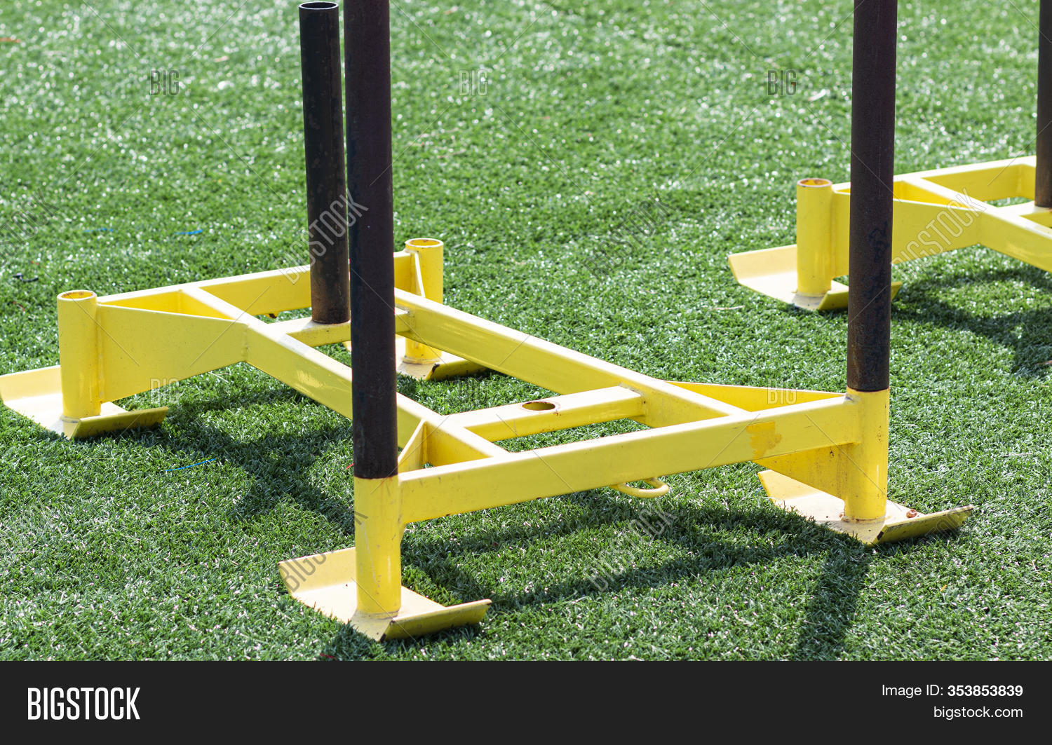 Yellow Push Sleds Set Image & Photo (Free Trial) Bigstock