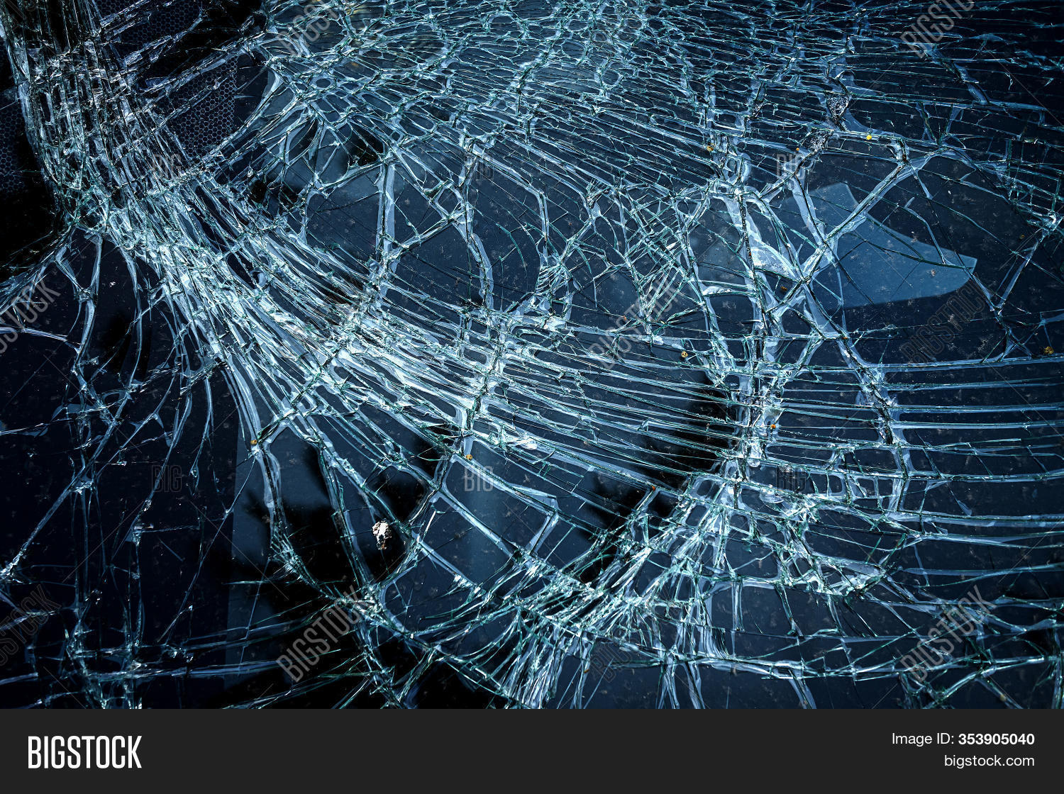 Cracked Glass Car Image & Photo (Free Trial) Bigstock