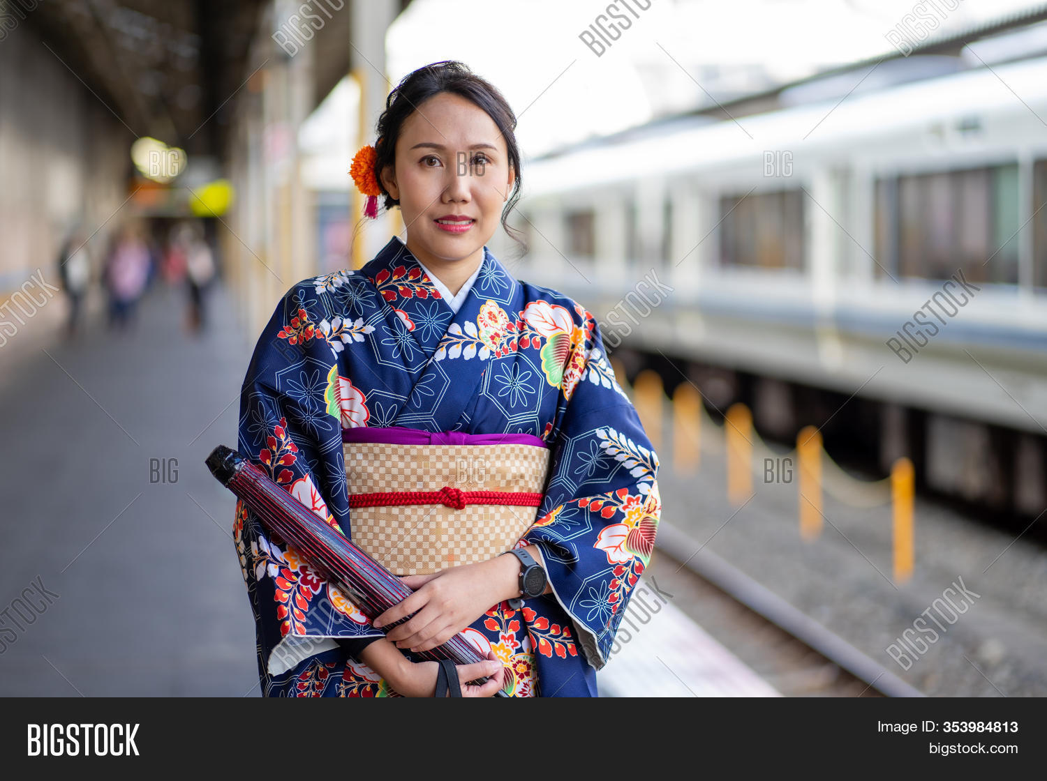 Geishas Girl Wearing Image Photo Free Trial Bigstock
