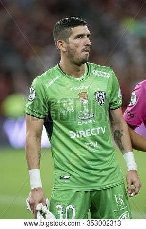 Rio, Brazil - February 26, 2020: Jorge Bladimir Pinos Haiman During Flamengo Vs Independiente Del Va