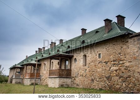 Orthodox Monasteries Of Bucovina. Rasca Monastery Is One Of The Famous Painted Monasteries Of The Bu