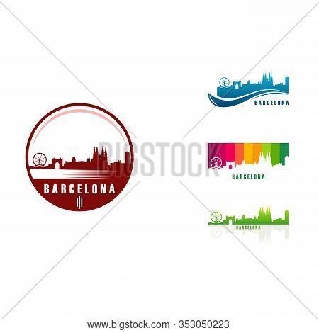 Set Barcelona City Vector Photo Free Trial Bigstock