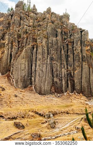 Mystical Rock Formations Of Cumbemayo In Cajamarca Peru