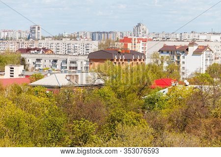 Aerial View On The City Kremenchug In Ukraine