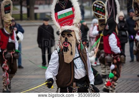 Moscow, Russia Feb 27, 2020: Moscow Maslenitsa Festival. Traditional National Celebration In Russian