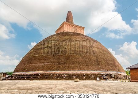 View At The Abhayagiri Dagaba In Anuradhapura - Sri Lanka