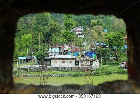Peeping Towards The Home In The Lap Of Nature