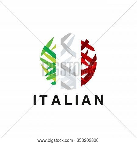 Abstrack Italian Food Logo Designs Template Vector
