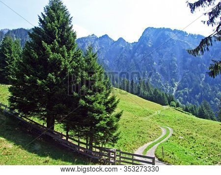The Magnificent Landscapes Of The Bündner Herrschaft (buendner Herrschaft) Region And The Celebrated