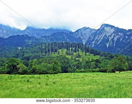 The Magnificent Landscapes Of The Bündner Herrschaft (buendner Herrschaft) Region And The Celebrated