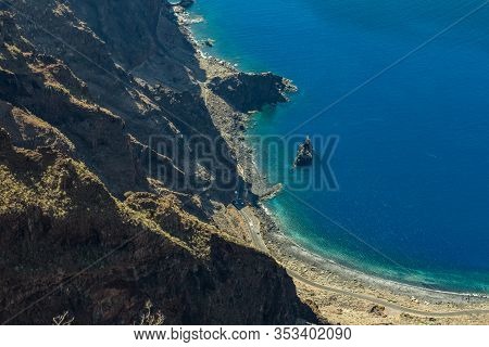 Viewpoint Isora In El Hierro Island. Spectacular Views From The Point Above The Clouds. Canary Islan