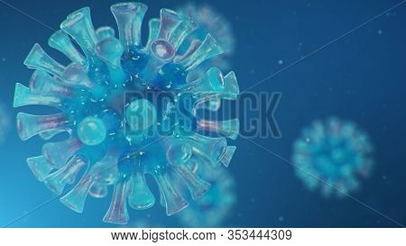 Chinese Pathogen Called Coronavirus Or Covid-19, As A Type Of Flu. Outbreak Of Coronavirus, Which Le