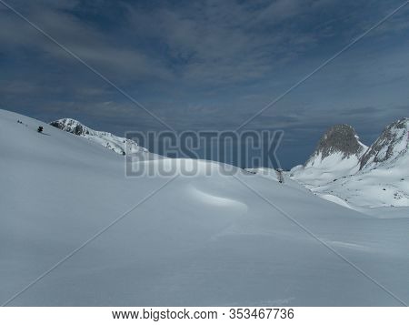 Winter Landscape Tennengebirge In Austrian Alps