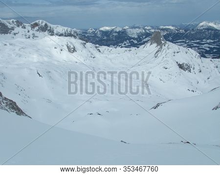 Winter Landscape Tennengebirge In Austrian Alps