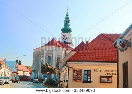 Modra, Slovakia - August 31, 2019: Roman Catholic Church Of St. Stephen The King