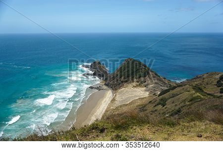 View From The Top Of Cape Reinga New Zealand