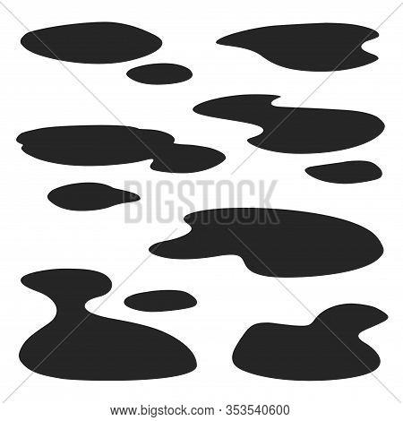 Water Puddle Iconcartoon Icon Royalty Free Vector Image