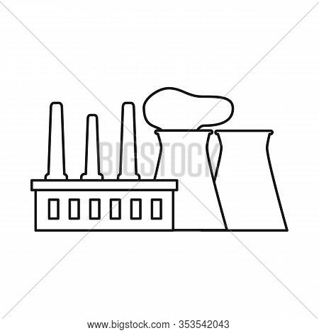 Vector Illustration Of Factory And Manufacture Icon. Set Of Factory And Oil Stock Vector Illustratio