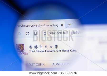 Los Angeles, California, Usa - 3 March 2020: Chinese University Of Hong Kong Cuhk Website Homepage L