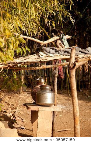 Water for summer in village