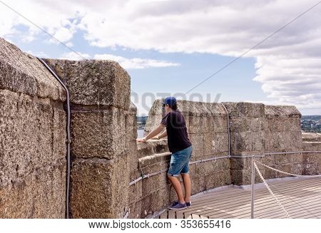 Falmouth, Cornwall, England - July 25, 2018: Pendennis Castle Was First Commissioned By King Henry V