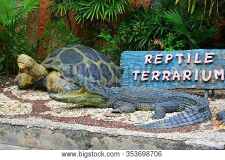 Bangkok, Th - Dec 13: Reptile Terrarium Area At Dusit Zoo On December 13, 2016 In Khao Din Park, Ban