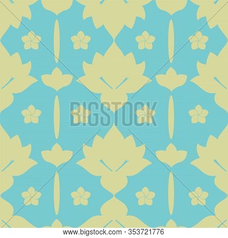 Flowers Nature Collection Illustration Seamless Pattern Background 10
