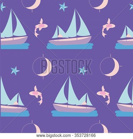 Lucky Symbols Collection Background Seamless Pattern Number 3