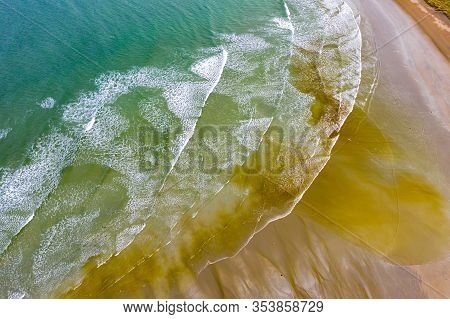 Aerial View Of Cashelgolan, Castlegoland, Beach And The Awarded Narin Beach By Portnoo County Donega