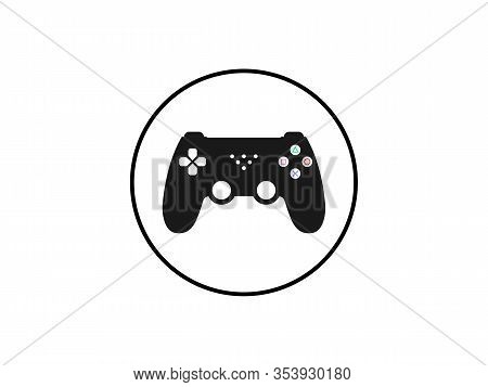Controller, Joystick Icon. Vector Illustration, Flat Design.