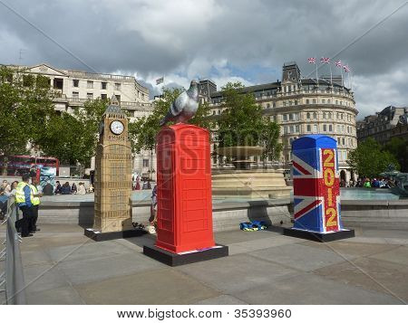 BT Artboxes v londýnské Trafalgarské náměstí 19 červen 2012