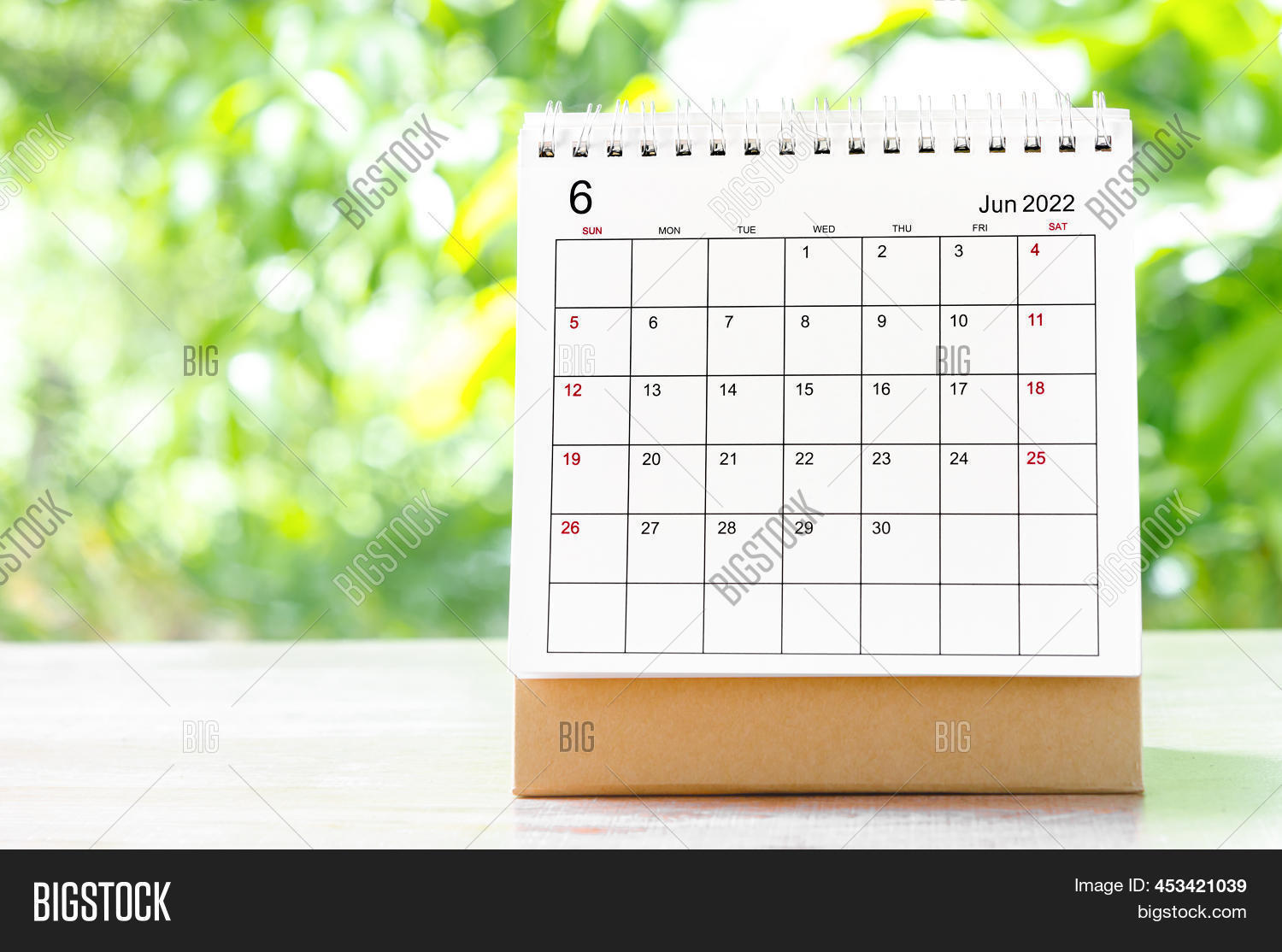 June 2022 Calendar Image & Photo (Free Trial) Bigstock