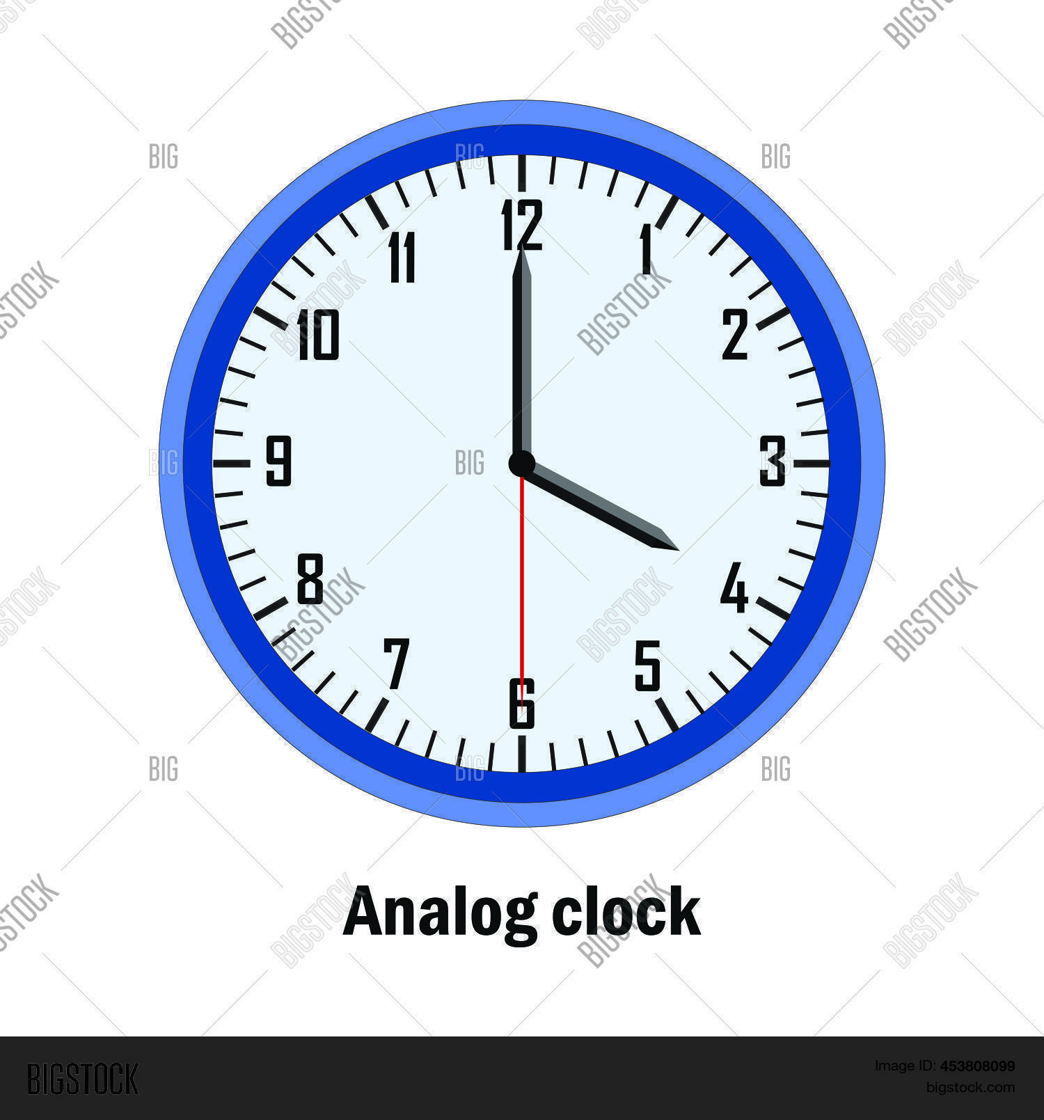 Analog Clock Time. 04 Vector & Photo (Free Trial) | Bigstock