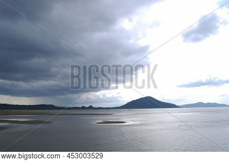 View Landscape Koh Pitak Or Ko Phithak Island In Sea Ocean On Eastern Shore Of The Gulf Of Thailand