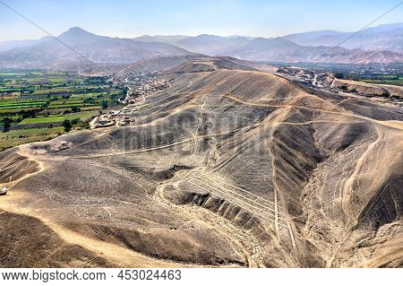 Lines And Geoglyphs Of Palpa. Unesco World Heritage In Peru