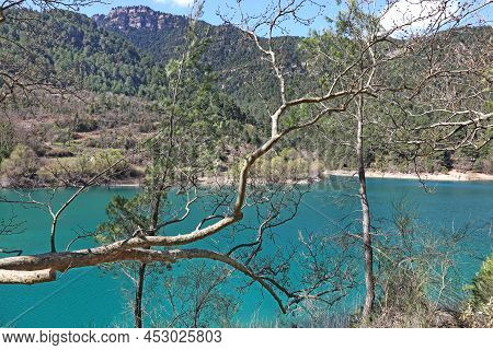 Landscape Of Lake Tsivlou Achaia Peloponnese Greece