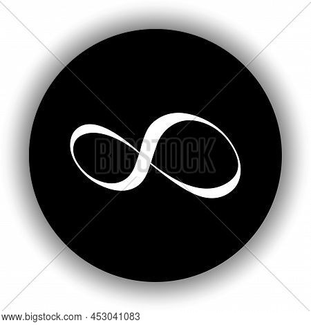 Infinity Sign. Logo Symbol. Creative Design. Arrow Icon. Vector Illustration. Stock Image.
