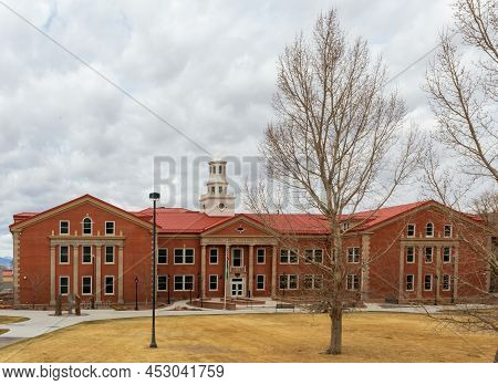 Alamosa, Colorado - April 3, 2022: Adams State University In Alamosa, Colorado